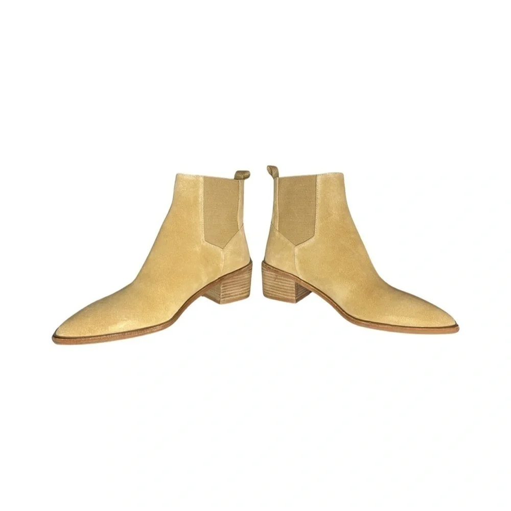 Chinese Laundry Filip Bootie Beige 2” Block Heel Boots